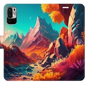 iSaprio flip puzdro Colorful Mountains na Xiaomi Redmi Note 10 5G