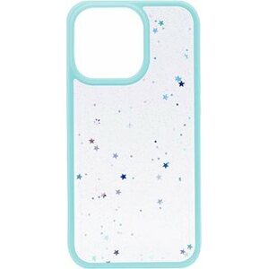 iWill Clear Glitter Star Phone Case pre iPhone 13 Pro Blue