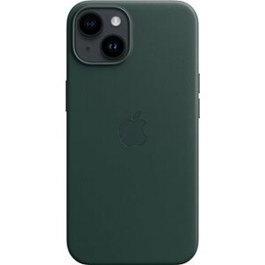 Apple iPhone 14 Kožený kryt s MagSafe píniovo zelený