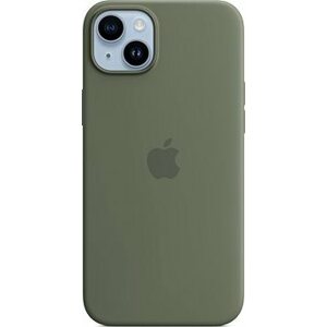 Apple iPhone 14 Plus Silikónový kryt s MagSafe olivový