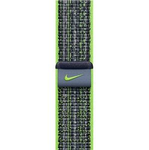 Apple Watch 41 mm jasno zelený/modrý prevliekací športový remienok Nike