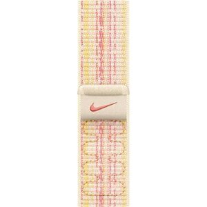 Apple Watch 45 mm hviezdno biely/ružový prevliekací športový remienok Nike