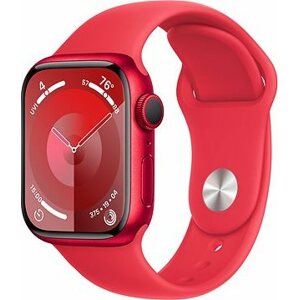 Apple Watch Series 9 41 mm PRODUCT(RED) Červený hliník s PRODUCT(RED) športovým remienkom – S/M
