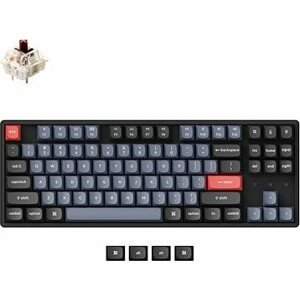 Keychron K8 Pro Swappable RGB Backlight Aluminum Brown Switch – Black