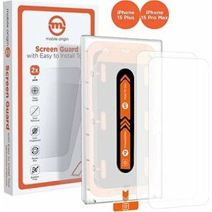 Mobile Origin Orange Screen Guard iPhone 15 Pro Max/15 Plus 2 ks s aplikátorom
