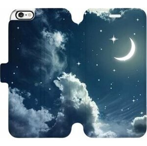 Flipové pouzdro na mobil Apple iPhone 6 / iPhone 6s - V145P Noční obloha s měsícem