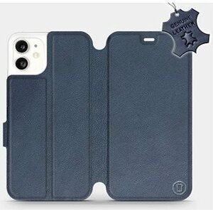 Flip pouzdro na mobil Apple iPhone 11 - Modré - kožené - Blue Leather