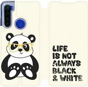 Flipové pouzdro na mobil Xiaomi Redmi Note 8T - M041S Panda - life is not always black and white