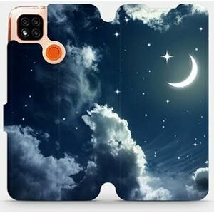 Flipové pouzdro na mobil Xiaomi Redmi 9C - V145P Noční obloha s měsícem
