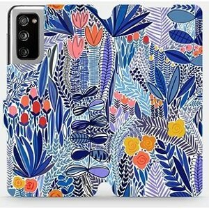 Flip puzdro na mobil Samsung Galaxy S20 FE – MP03P Modrá kvetena