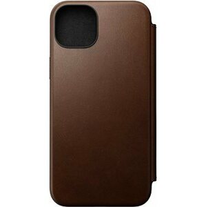 Nomad Modern Leather Folio Brown iPhone 15 Plus