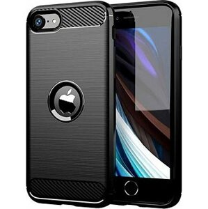 TopQ Kryt iPhone SE 2022 silikón čierny 73918