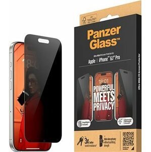PanzerGlass Privacy Apple iPhone 15 Pro s inštalačným rámikom