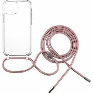 FIXED Pure Neck AntiUV s ružovou šnúrkou na krk na Apple iPhone 13 mini