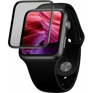 FIXED 3D Full-Cover s aplikátorom pre Apple Watch 40 mm čierne