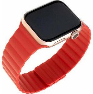 FIXED Silicone Magnetic Strap pre Apple Watch 38/40/41mm červený