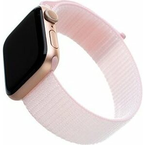 FIXED Nylon Strap pre Apple Watch 42/44/45/Ultra 49mm ružový