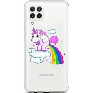 TopQ Samsung A22 silikón Rainbow Disaster 65197