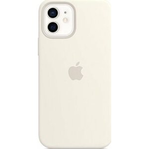Apple iPhone 12 a 12 Pro Silikónový kryt s MagSafe biely