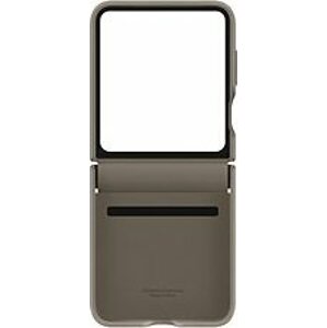 Samsung Galaxy Z Flip5 Zadní kryt z eko kůže šedohnědý