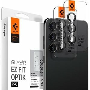 Spigen Glass EZ Fit Optik Pro 2 Pack Black Samsung Galaxy S23/S23+