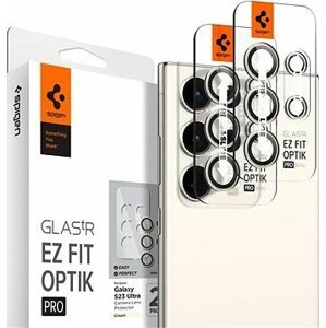 Spigen Glass EZ Fit Optik Pro 2 Pack Cream Samsung Galaxy S23 Ultra