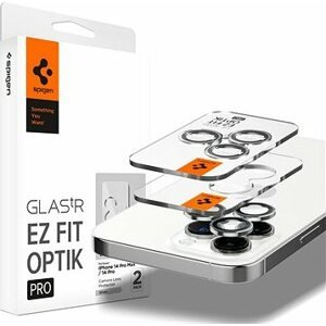 Spigen Glass EZ Fit Optik Pro 2 Pack Silver iPhone 14 Pro/iPhone 14 Pro Max