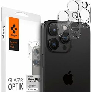 Spigen Glass tR Optik 2 Pack Crystal Clear iPhone 15 Pro/15 Pro Max/iPhone 14 Pro/14 Pro Max