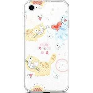 TopQ Kryt iPhone SE 2022 silikon Happy Cats 73980