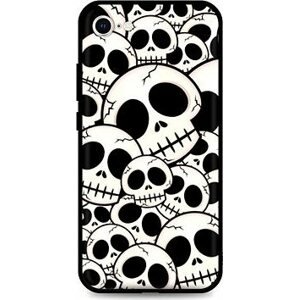 TopQ Kryt LUXURY iPhone SE 2022 pevný Skulls 74079