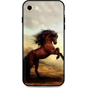 TopQ Kryt iPhone SE 2022 silikón Brown Horse 74501