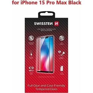 Swissten 3D Full Glue pre Apple iPhone 15 Ultra čierne