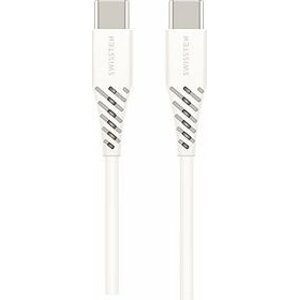 Swissten kábel USB-C/USB-C 100 W 5 A biely