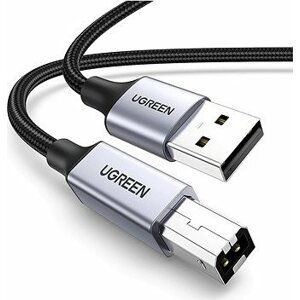 UGREEN USB-A Male to USB-B 2.0 Printer Cable Alu Case with Braid 2 m (Black)