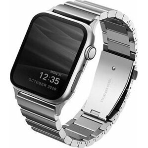 Uniq Strova Apple Watch článkový oceľový remienok 42/44/45/Ultra 49mm - Sterling strieborný