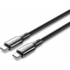 Vention Cotton Braided USB-C 2.0 5A Cable 2m Black Zinc Alloy Type