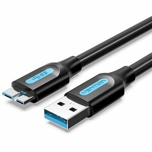 Vention USB 3.0 (M) to Micro USB-B (M) Cable 2 M Black PVC Type