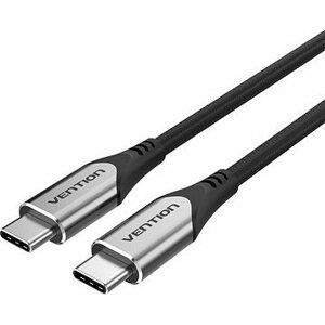 Vention Nylon Braided Type-C (USB-C) Cable (4K/PD/60 W/5 Gbps/3 A) 0,5 m Gray