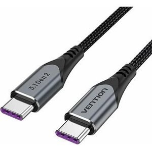 Vention USB-C 3.1 Gen2 100 W 10 Gbps Cable 1 m Gray Aluminum Alloy Type