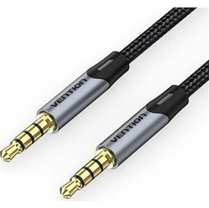 Vention TRRS 3,5 mm Male to Male Aux Cable 1,5 m Gray
