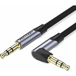 Vention 3.5mm to 3.5mm Jack 90° Flat Aux Cable 1m Gray Aluminum Alloy Type