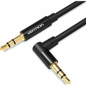 Vention 3.5mm to 3.5mm Jack 90° Aux Cable 0.5m Black Metal Type