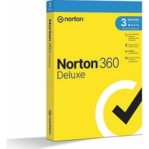 Norton 360 Deluxe 25 GB, VPN, 1 používateľ, 3 zariadenia, 24 mesiacov (elektronická licencia)